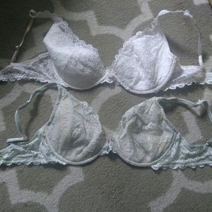 Two New lace Victoria's Secret bras 34DD